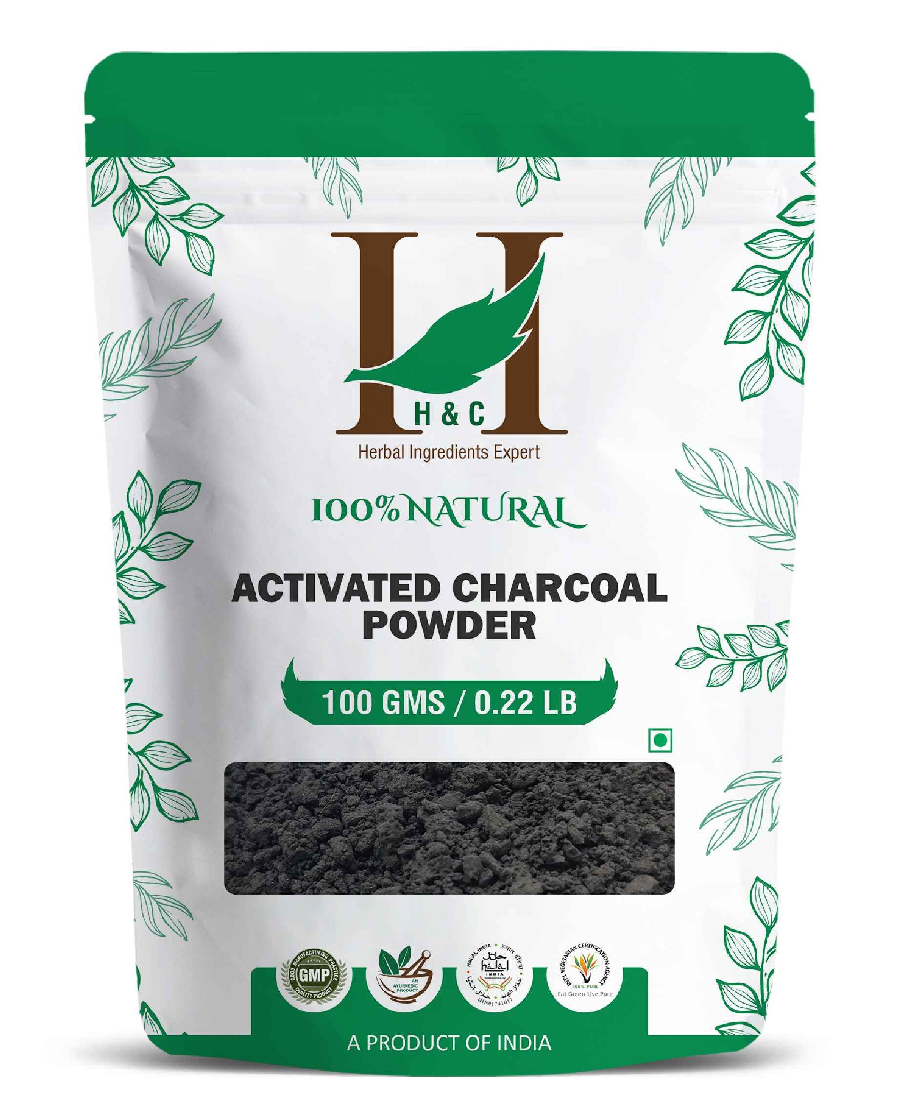 H&C Natural Activated Charcoal Powder 100gm - Teeth Whitening & Skin Care - Health N Wellness Shop