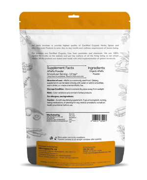 Just Jaivik Organic Alfalfa Powder 100gm - Immunity Boost - Health N Wellness Shop