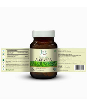 Just Jaivik Organic Aloe Vera Tablets – Natural Supplement for Skin, Digestion & Wellness - Health N Wellness Shop