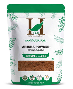 H&C Natural Arjuna Powder 100gm - Cardiovascular Wellness Support - Health N Wellness Shop