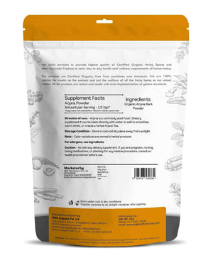 Just Jaivik Organic Arjuna Powder 100gm - Heart Health - Health N Wellness Shop