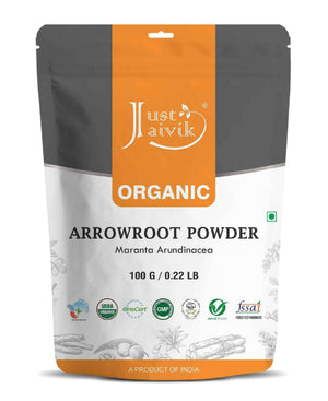 Just Jaivik Organic Arrowroot Powder 100gm - Gluten - Free - Health N Wellness Shop