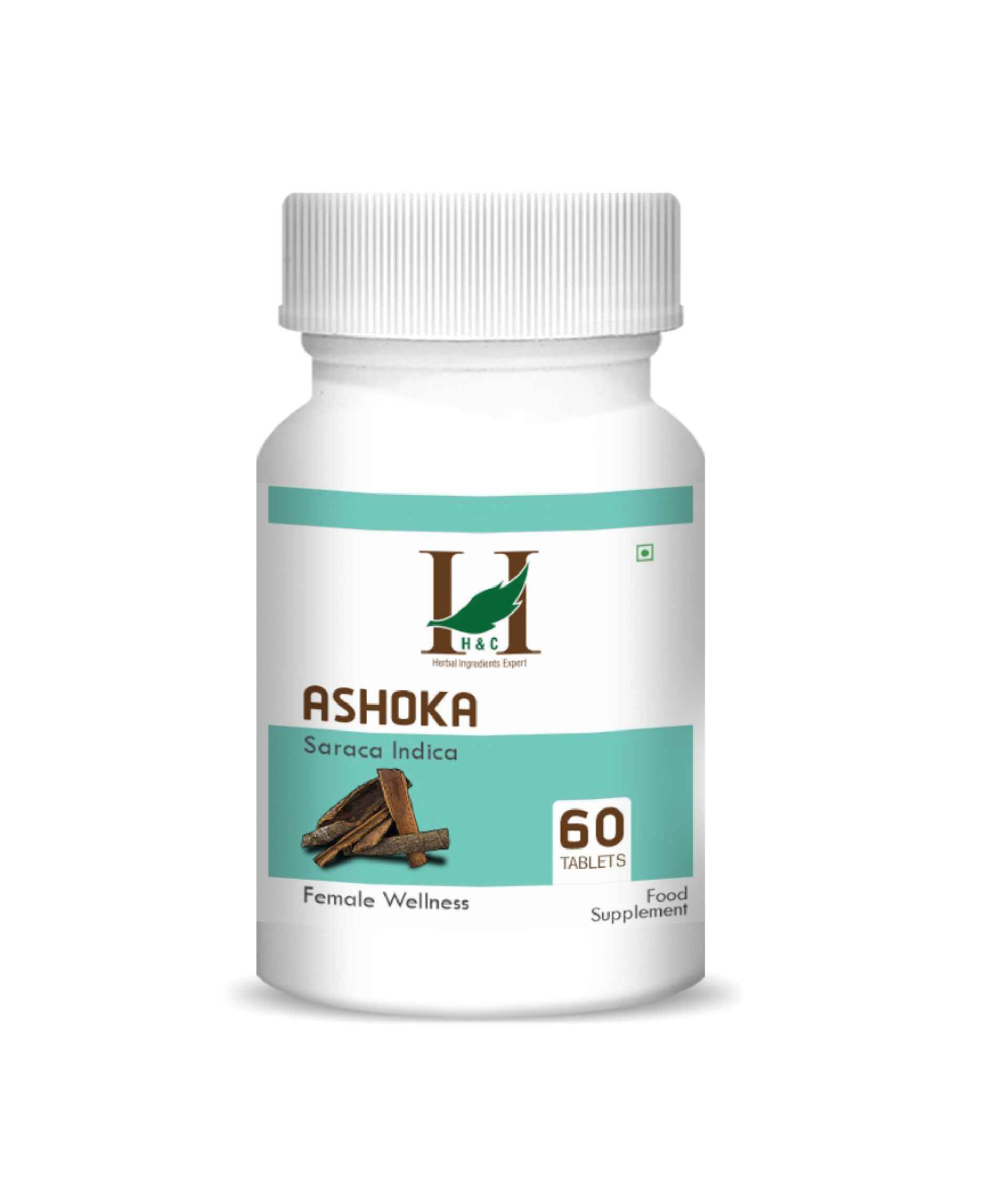 H&C Natural Ashoka Tablet 350mg - Women's Hormonal Balance & Menstrual Wellness - Health N Wellness Shop