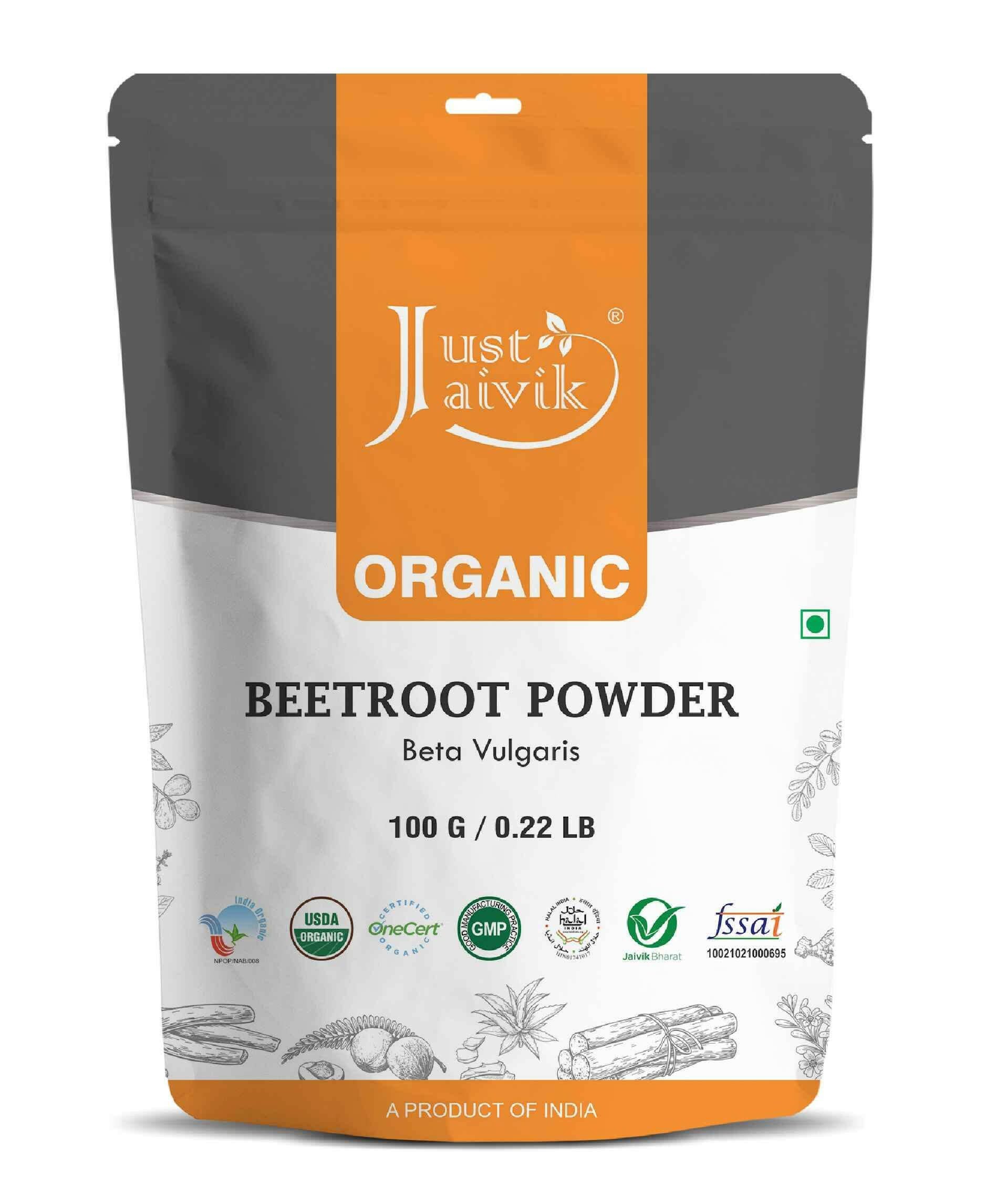 Just Jaivik Organic Beetroot Powder 100gm - Heart Health - Health N Wellness Shop