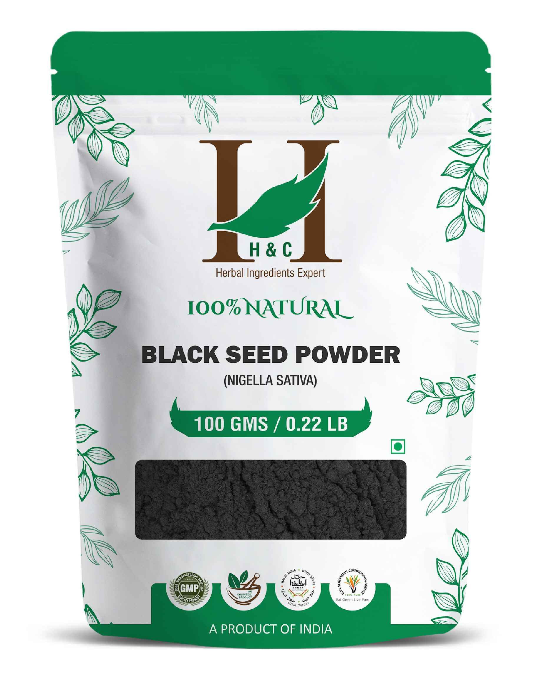 H&C Natural Black Seed Powder 100gm - Immunity & Blood Sugar Support - Health N Wellness Shop