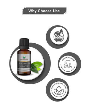 Korus Black Pepper Essential Oil – Pure Therapeutic Grade Oil for Muscle Relief, Digestion & Aromatherapy - Health N Wellness Shop