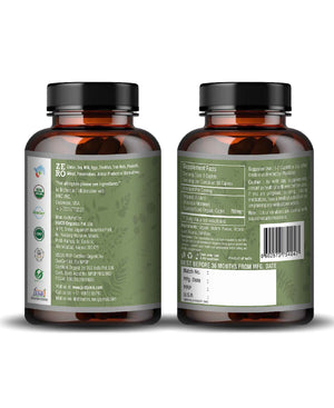 Just Jaivik Organic Brahmi Caplets – Pure Natural Brain Booster for Memory, Focus & Nervous System Health - Health N Wellness Shop