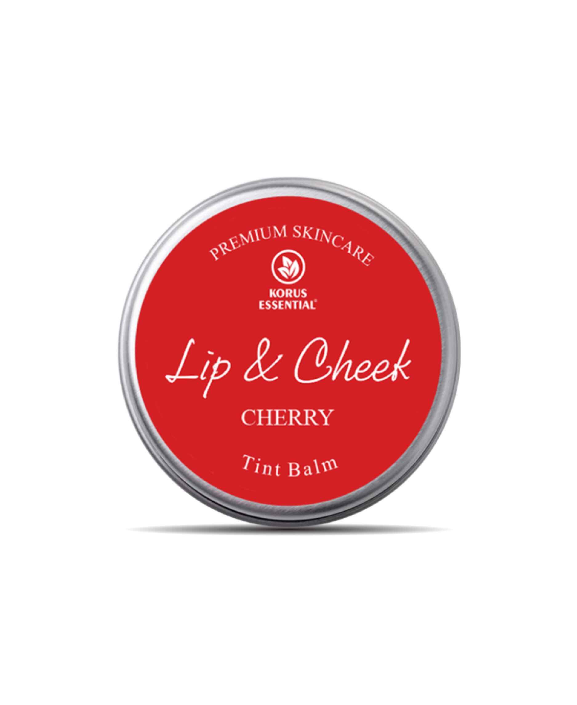 Korus Essential Cherry Lip & Cheek Tint Balm 8gm - Natural Rosy Glow - Health N Wellness Shop