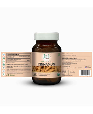Just Jaivik Organic Cinnamon Herbal Supplement ā 60 Count - Health N Wellness Shop