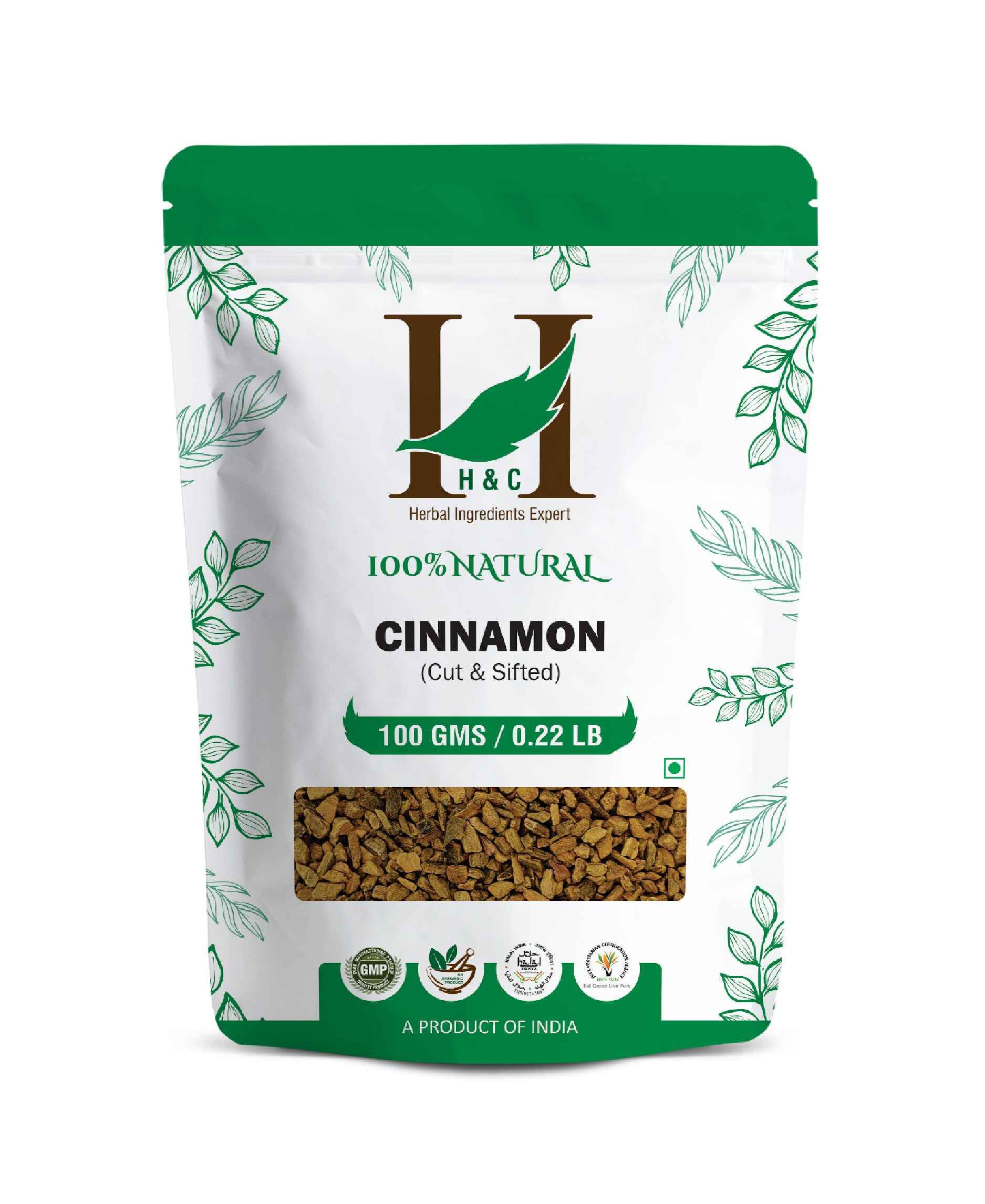 H&C Natural Cinnamon Cut & Sifted 100gm - Supports Digestion & Blood Sugar Balance - Health N Wellness Shop