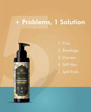 Korus Essential Shea Butter Conditioner with Coconut Protein for Damaged & Dry Hair - 200ml - Health N Wellness Shop