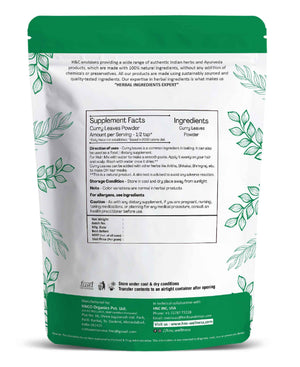 H&C Natural Curry Leaves Powder 100gm - Hair Growth & Wellness - Health N Wellness Shop