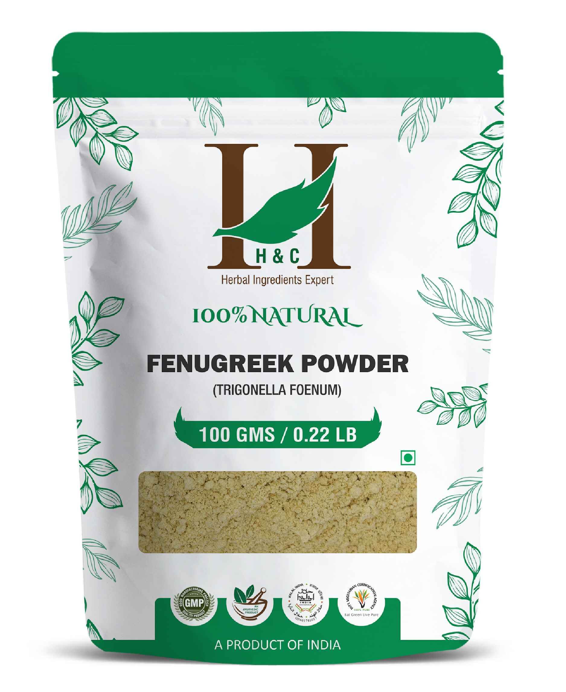 H&C Natural Fenugreek Powder 100gm - Supports Hair Growth & Skin Health - Health N Wellness Shop