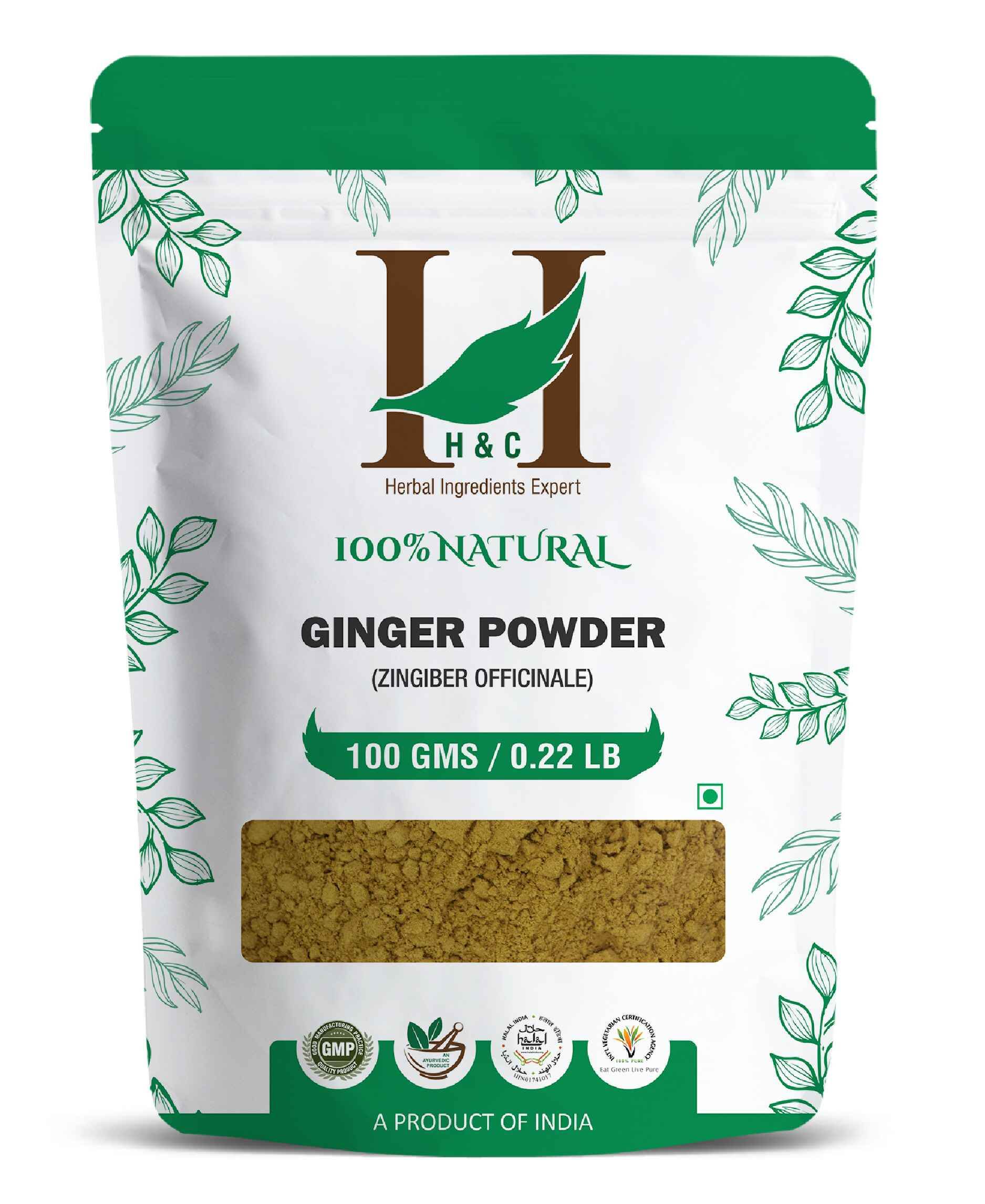 H&C Natural Ginger Powder 100gm - Digestive Wellness & Immunity Support - Health N Wellness Shop