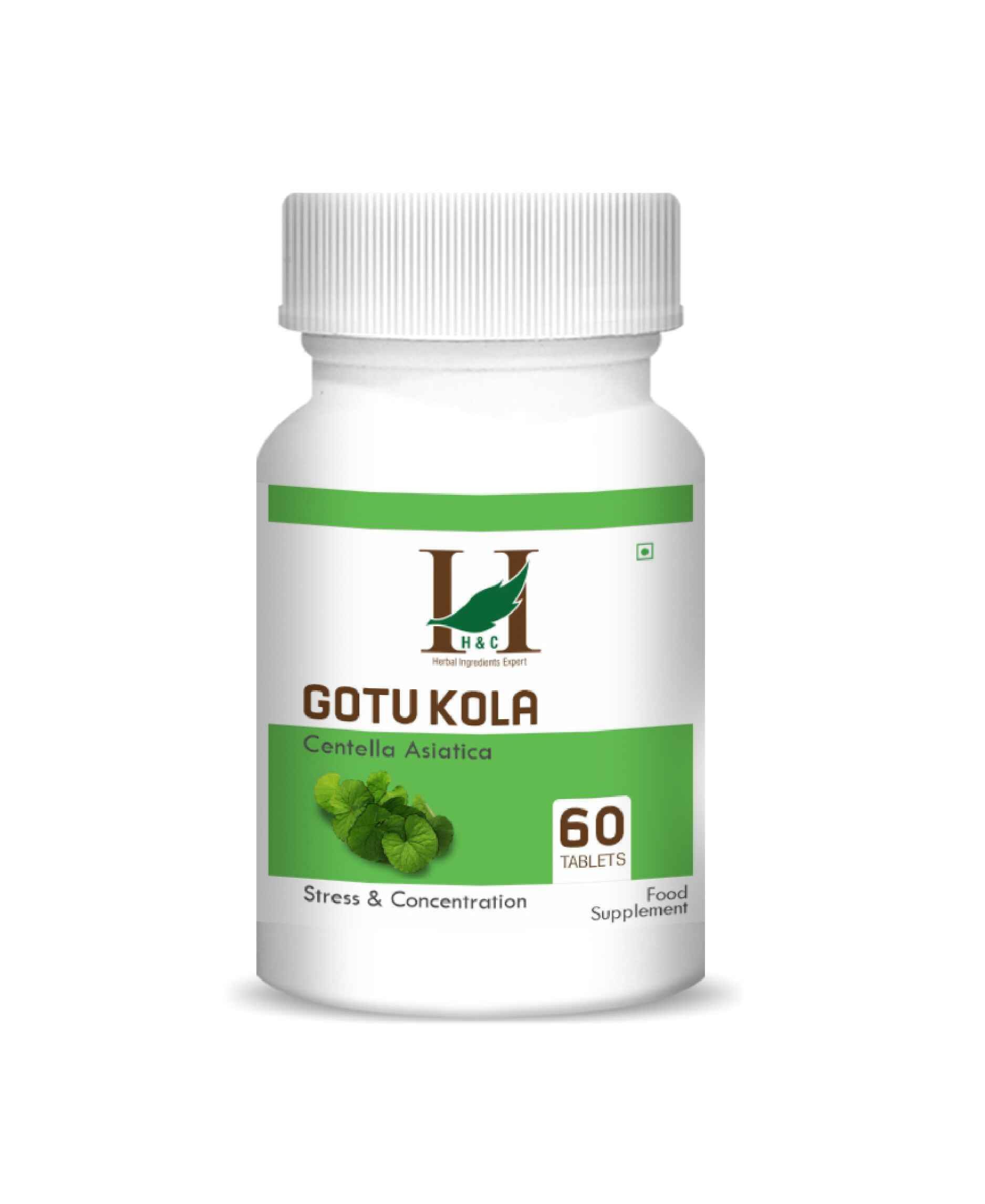 H&C Natural Gotu Kola Tablet 350mg - Brain & Memory Support - Health N Wellness Shop