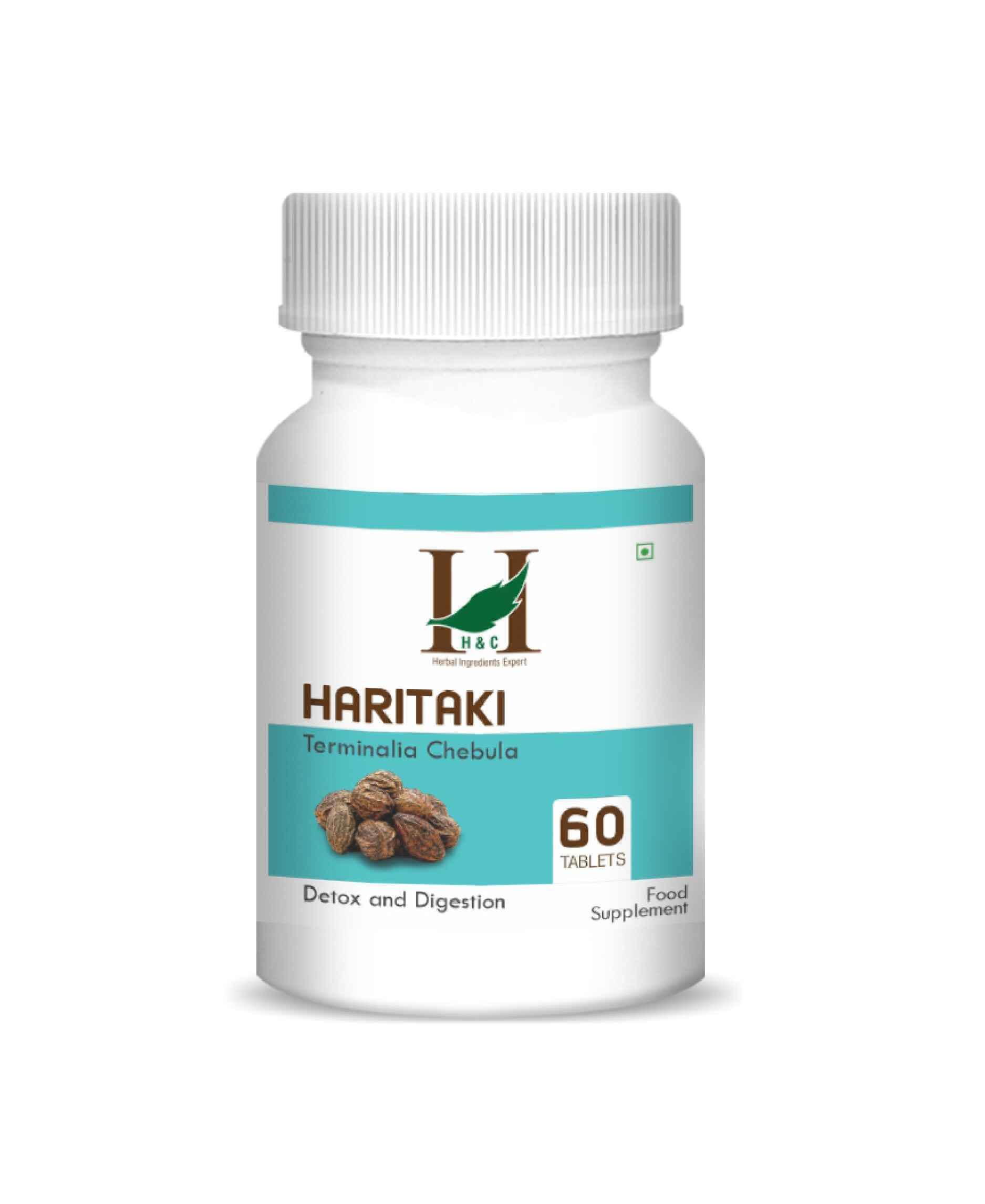 H&C Natural Haritaki Tablet 350mg - Digestive Wellness & Detox Support - Health N Wellness Shop