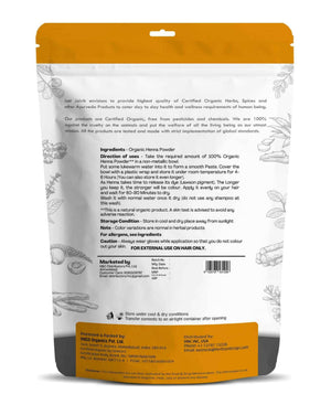 Just Jaivik Organic Henna Powder 100gm - Natural Hair Color - Health N Wellness Shop