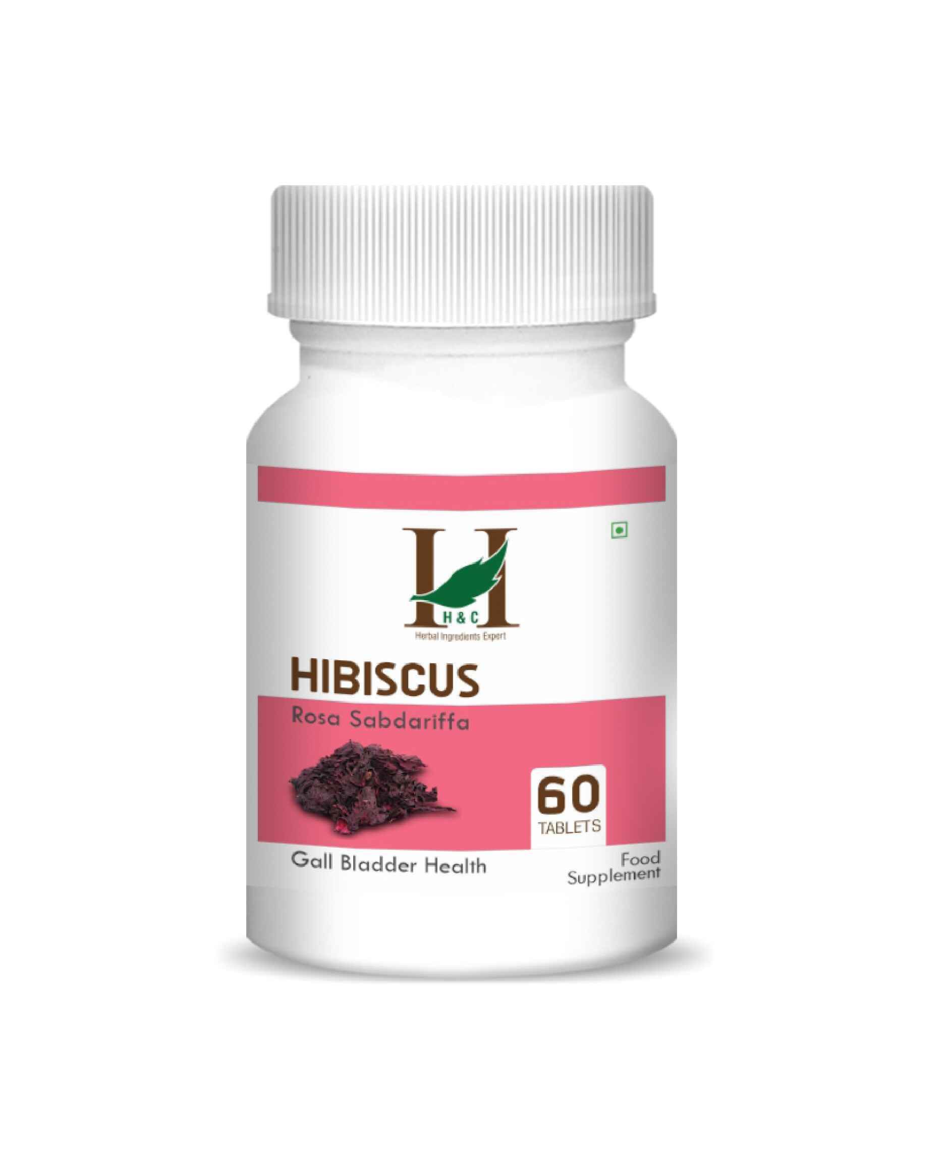 H&C Natural Hibiscus Tablet 350mg - Heart Health & Radiant Skin Support - Health N Wellness Shop