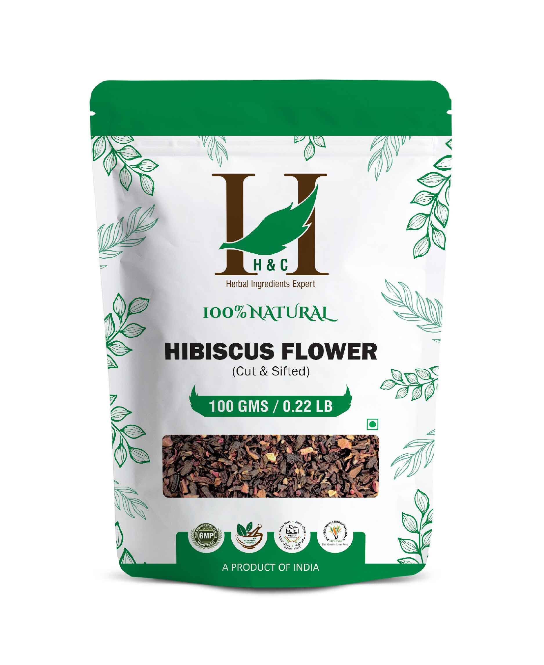 H&C Natural Hibiscus Flower Tea 100gm - Antioxidant - Rich & Caffeine - Free - Health N Wellness Shop