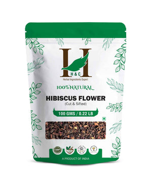 H&C Natural Hibiscus Flower Tea 100gm - Antioxidant - Rich & Caffeine - Free - Health N Wellness Shop