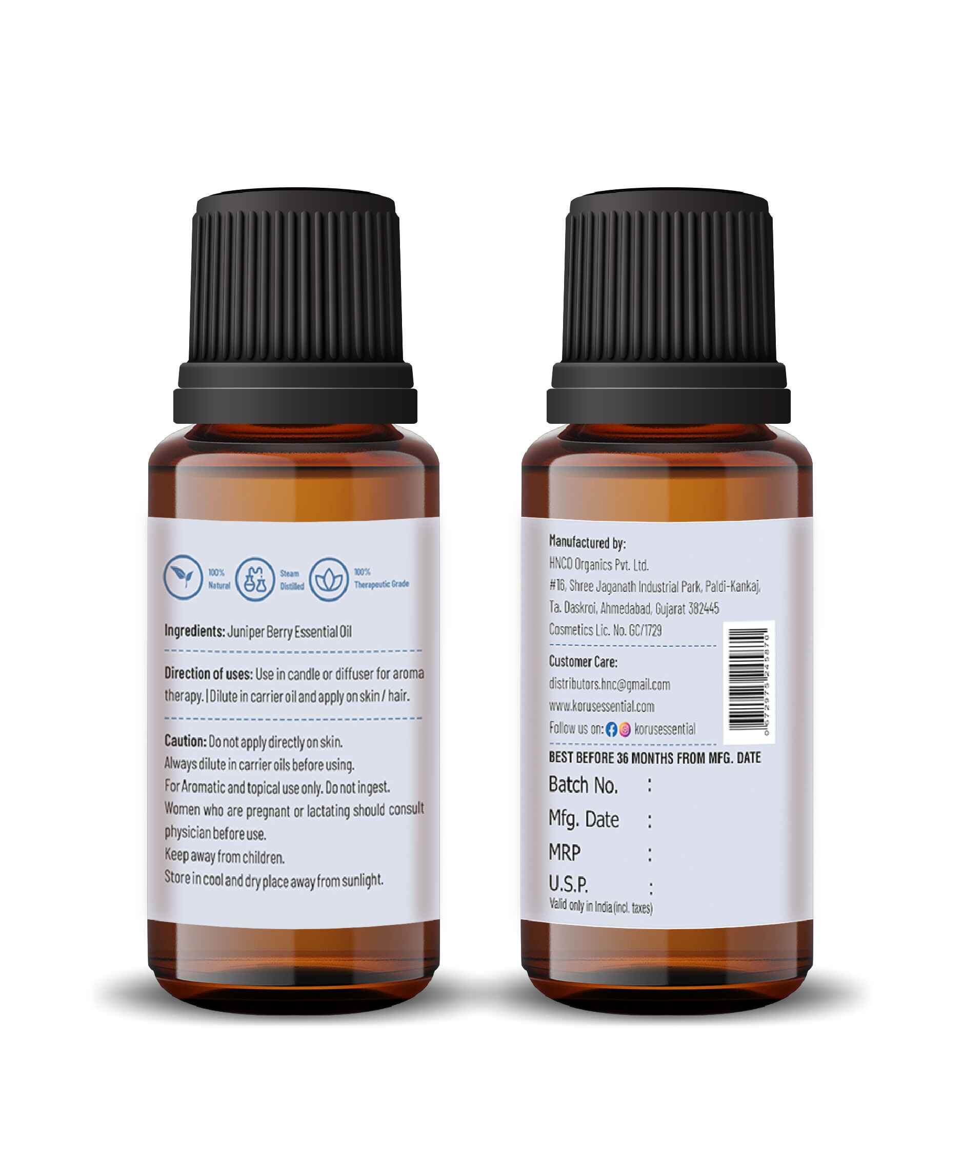 Korus Essential Juniper Berry Oil - 15ml - Health N Wellness Shop