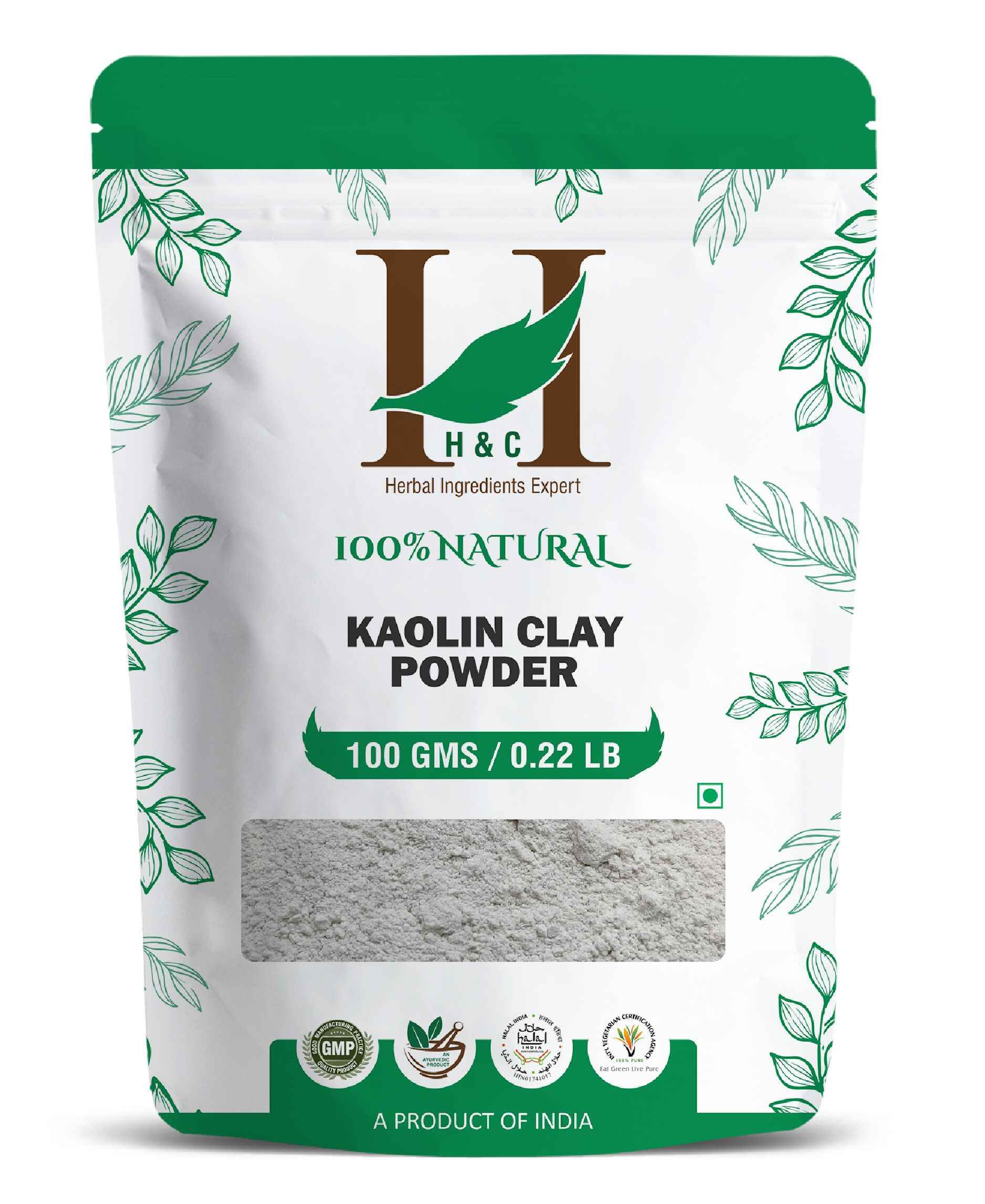 H&C Natural Kaolin Clay Powder 100gm - Gentle Detox & Glow - Health N Wellness Shop