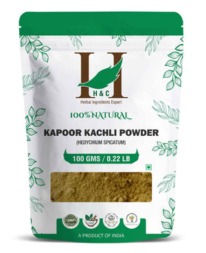 H&C Natural Kapoor Kachli Powder 100gm - Strengthens Hair Roots & Controls Dandruff - Health N Wellness Shop