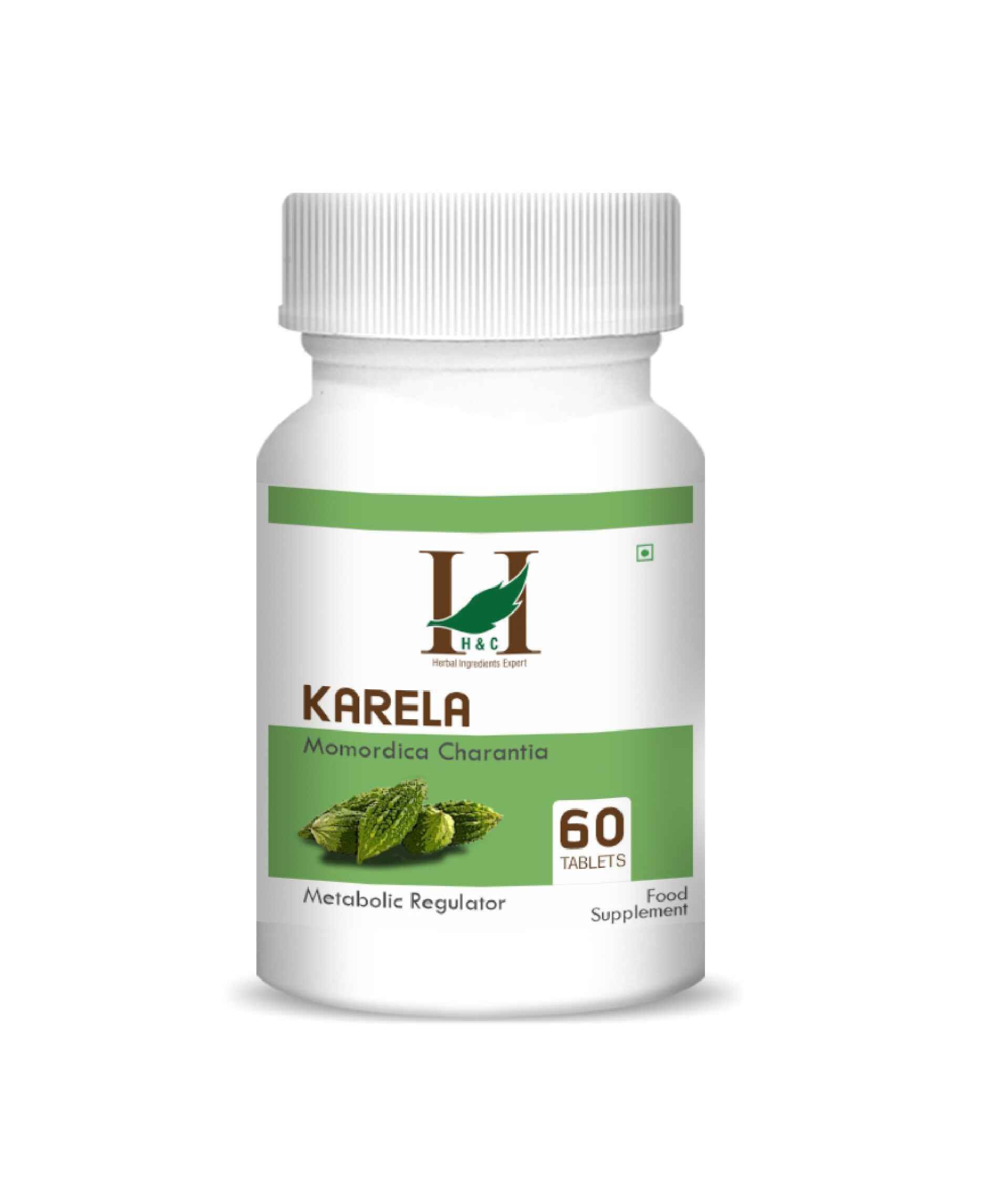 H&C Natural Karela Tablet 350mg - Blood Sugar Support & Metabolic Wellness - Health N Wellness Shop