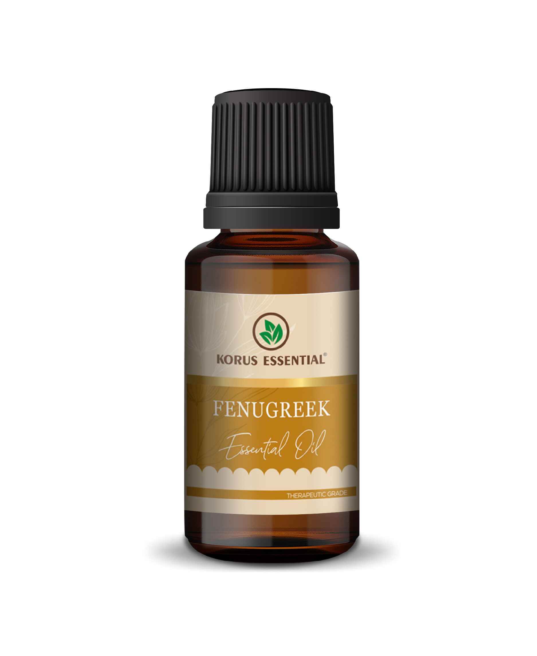 Korus Essential Fenugreek Oil – 100% Pure & Natural Cold - Pressed Methi Seed Oil - Health N Wellness Shop