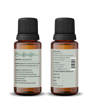 Korus Essential Eucalyptus (Nilgiri) Oil for Respiratory & Relaxation - Health N Wellness Shop
