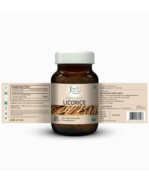 Just Jaivik Organic Licorice Root Tablets (Mulethi) for Digestive & Respiratory Health - Health N Wellness Shop