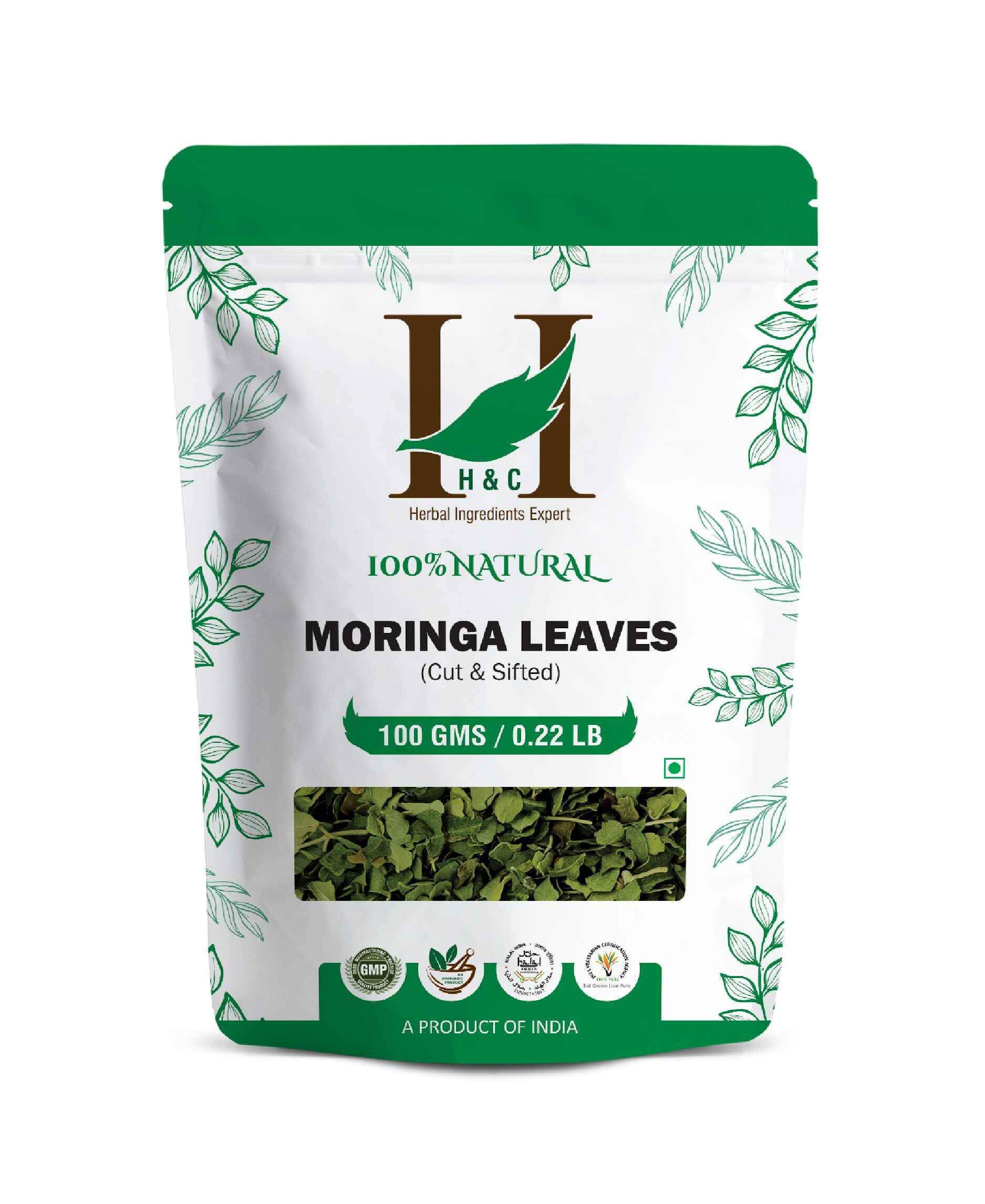 H&C Natural Moringa Leaves Cut & Sifted 100gm - Immunity & Energy Booster - Health N Wellness Shop