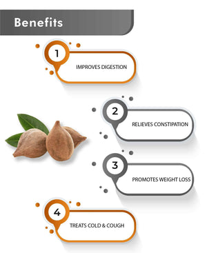 Just Jaivik Organic Vibhitaki Caplets - Herbal Detox & Digestive Supplement - Health N Wellness Shop