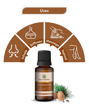 Korus Essential Cedarwood Oil – Therapeutic Grade Aromatherapy Oil for Relaxation, Skin Care & Stress Relief - Health N Wellness Shop