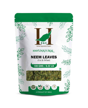 H&C Natural Neem Leaves Cut & Sifted 100gm - Skin Detox & Wellness - Health N Wellness Shop