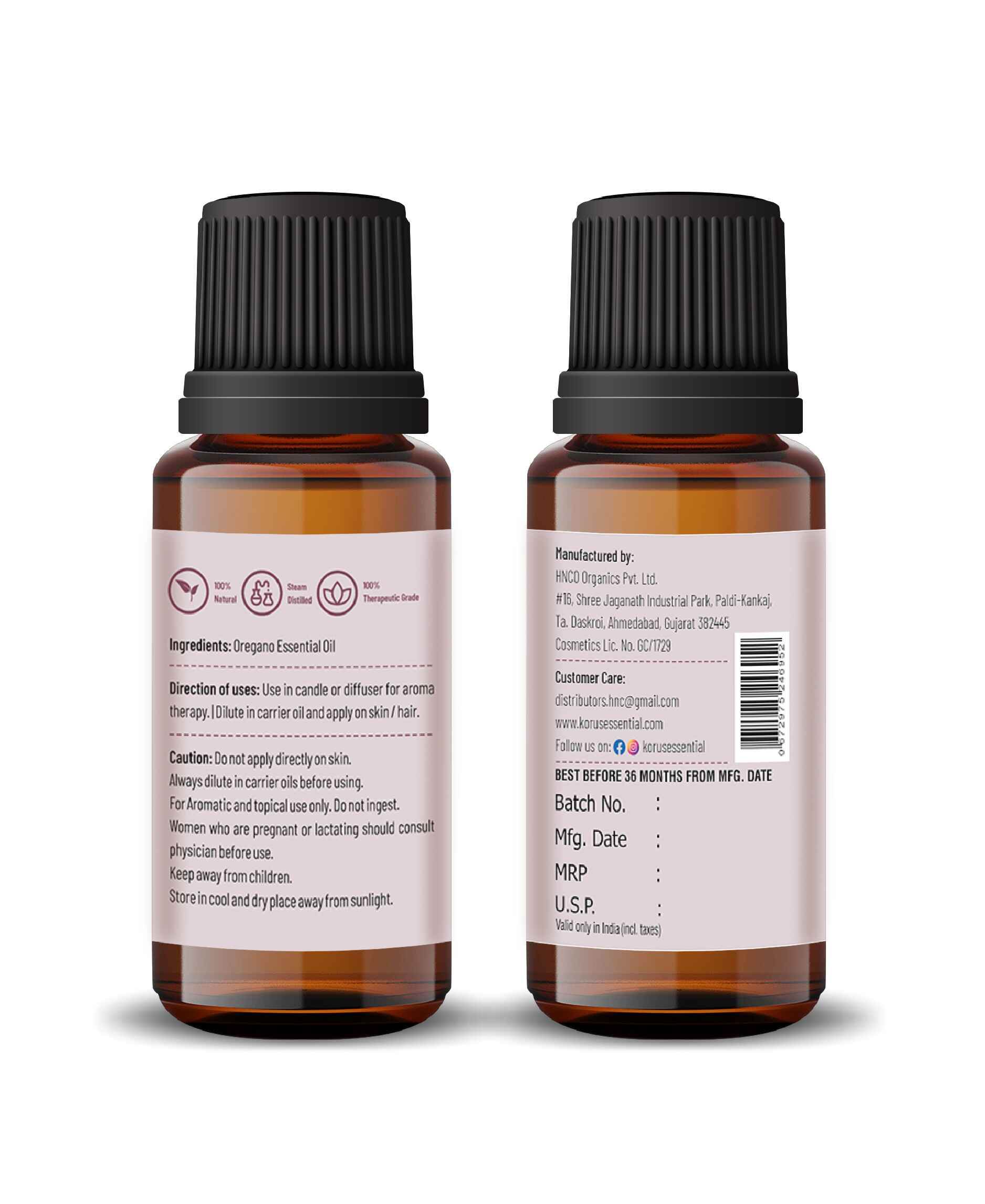 Korus Essential Oregano Oil – Pure, Potent & Natural Wellness Support - Health N Wellness Shop