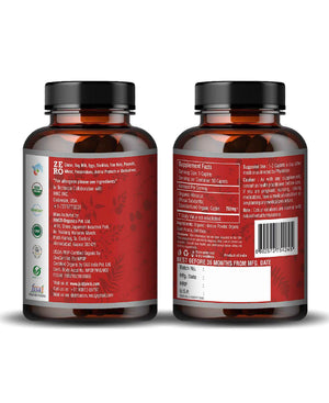 Just Jaivik Organic Hibiscus Caplets for Hair, Skin, and Detox | Certified Vegan Dietary Supplement - Health N Wellness Shop