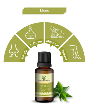 Korus Essential Tea Tree Essential Oil - Pure Therapeutic Grade for Skin, Hair & Aromatherapy Benefits - Health N Wellness Shop