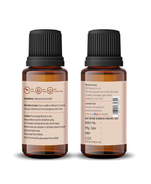 Korus Essential Cedarwood Oil – Therapeutic Grade Aromatherapy Oil for Relaxation, Skin Care & Stress Relief - Health N Wellness Shop