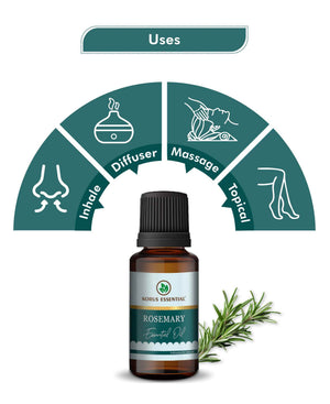 Korus Essential Rosemary Oil — Pure Therapeutic Grade for Hair, Skin & Aromatherapy - Health N Wellness Shop
