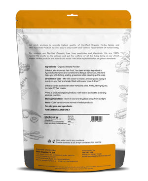 Just Jaivik Organic Shikakai Powder 100gm - Natural Hair Cleanser - Health N Wellness Shop