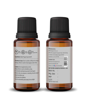 Korus Black Pepper Essential Oil – Pure Therapeutic Grade Oil for Muscle Relief, Digestion & Aromatherapy - Health N Wellness Shop