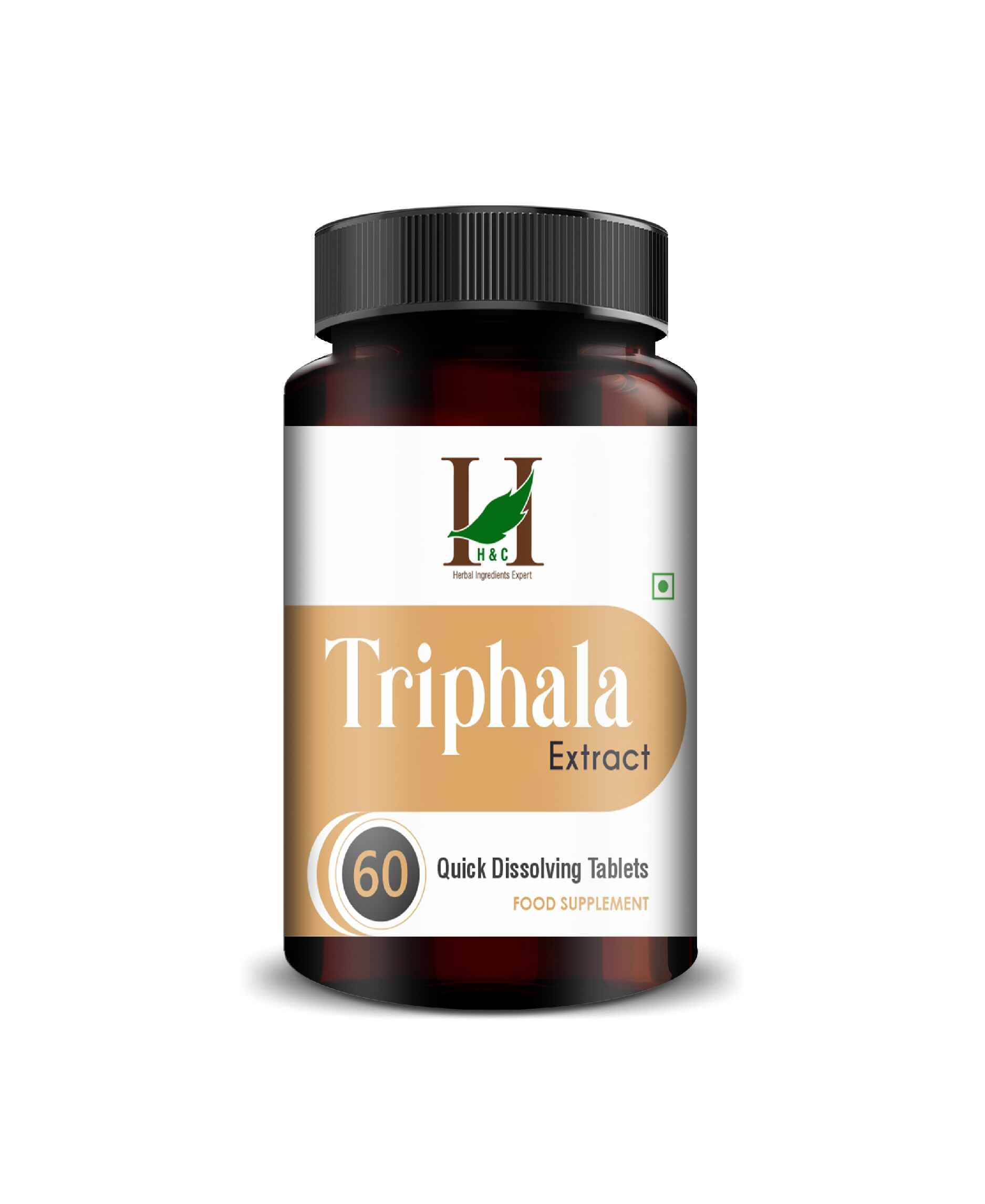 Triphala Extract Quick Dissolving Tablets - Natural Digestion & Detox Support | 60 Tablets - Health N Wellness Shop