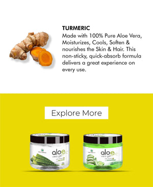 Korus Essential Aloe Vera Gel with Turmeric & Vitamin E 200g - Hydrating Face & Body Moisturizer - Health N Wellness Shop
