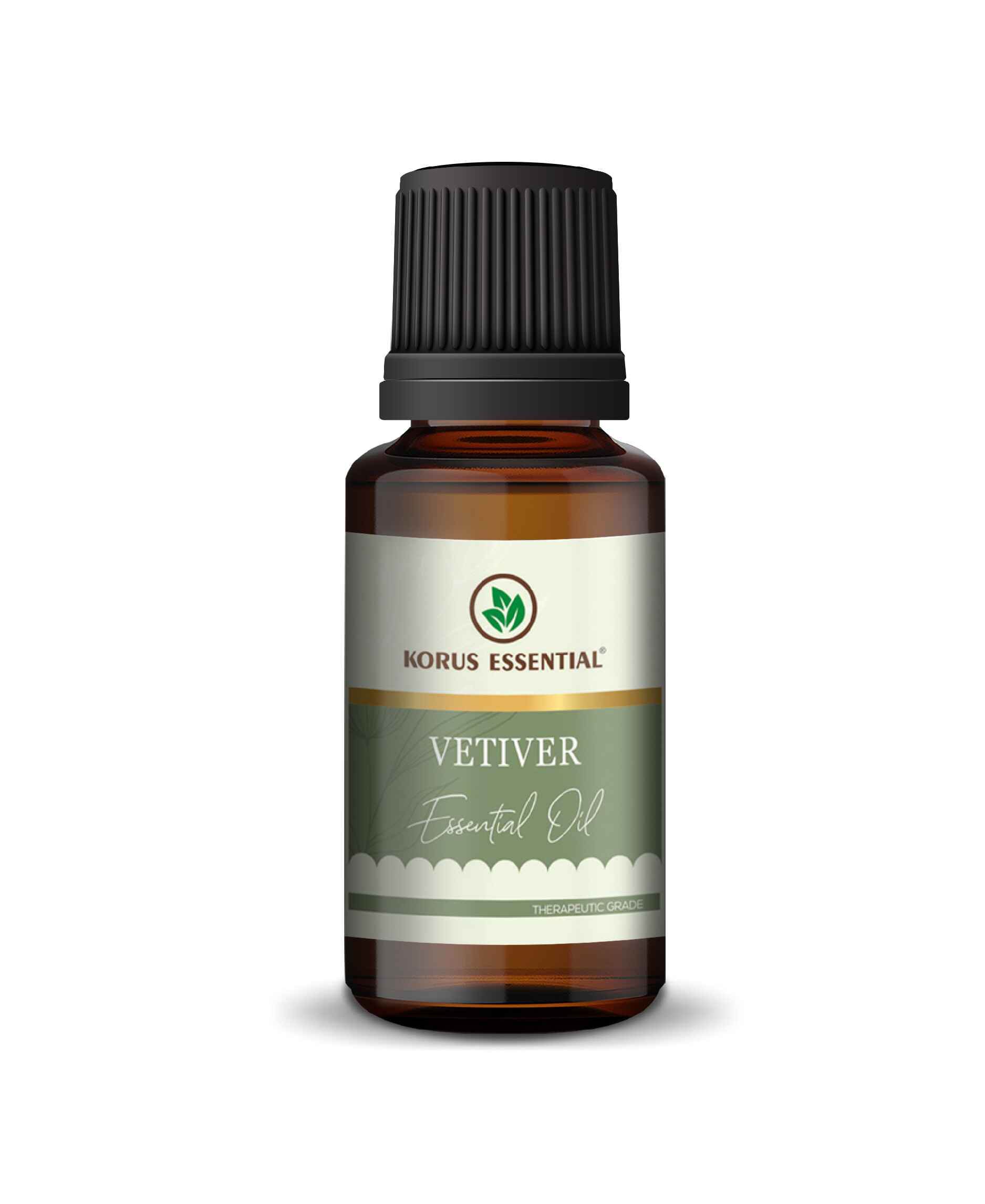 Korus Essential Vetiver Oil – Calming & Skin - Nourishing Oil - Health N Wellness Shop