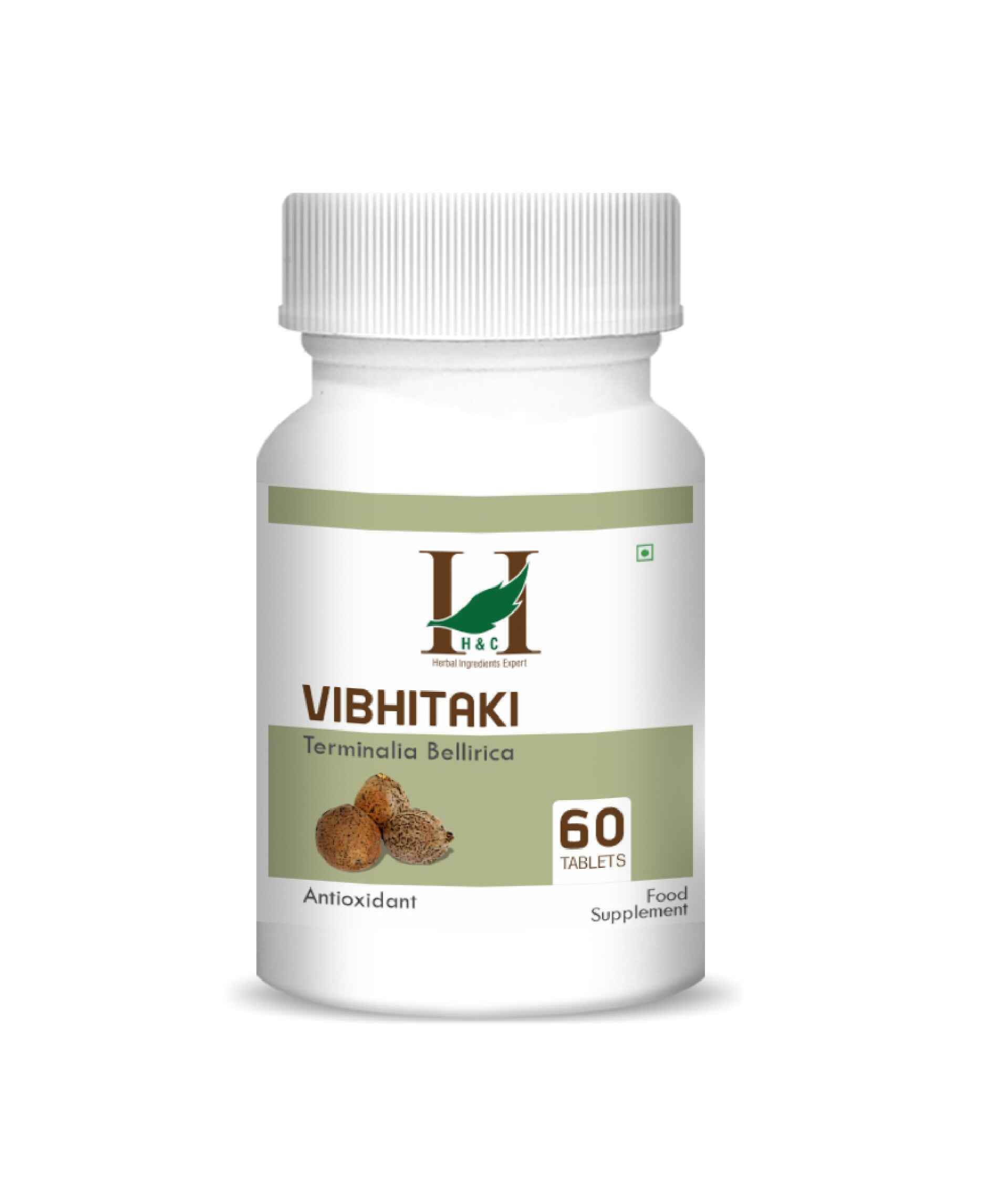 H&C Natural Vibhitaki Tablet 350mg - Detox & Respiratory Support - Health N Wellness Shop