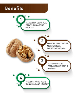 H&C Natural Walnut Shell Powder 100gm - Natural Exfoliant - Health N Wellness Shop