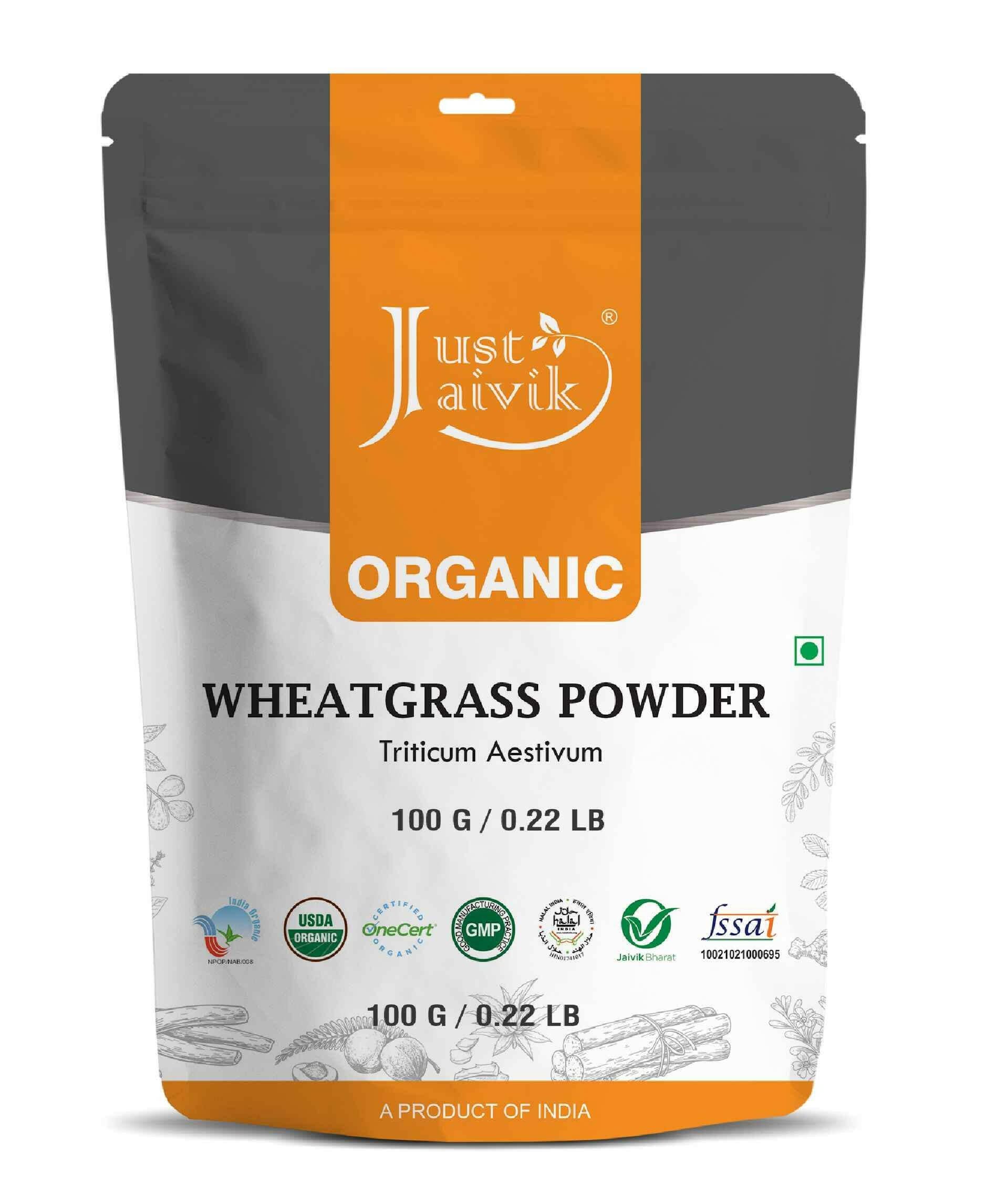 Just Jaivik Organic Wheatgrass Powder 100gm - Detox & Immunity - Health N Wellness Shop