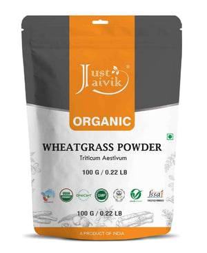 Just Jaivik Organic Wheatgrass Powder 100gm - Detox & Immunity - Health N Wellness Shop