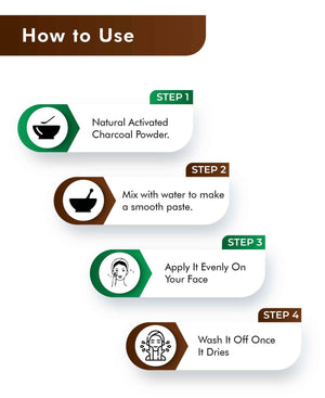 H&C Natural Activated Charcoal Powder 100gm - Teeth Whitening & Skin Care - Health N Wellness Shop
